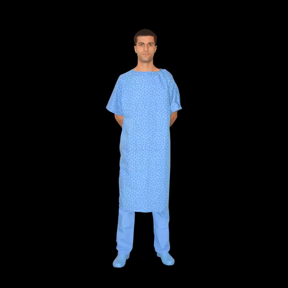 Patterned Patient Gown Adult