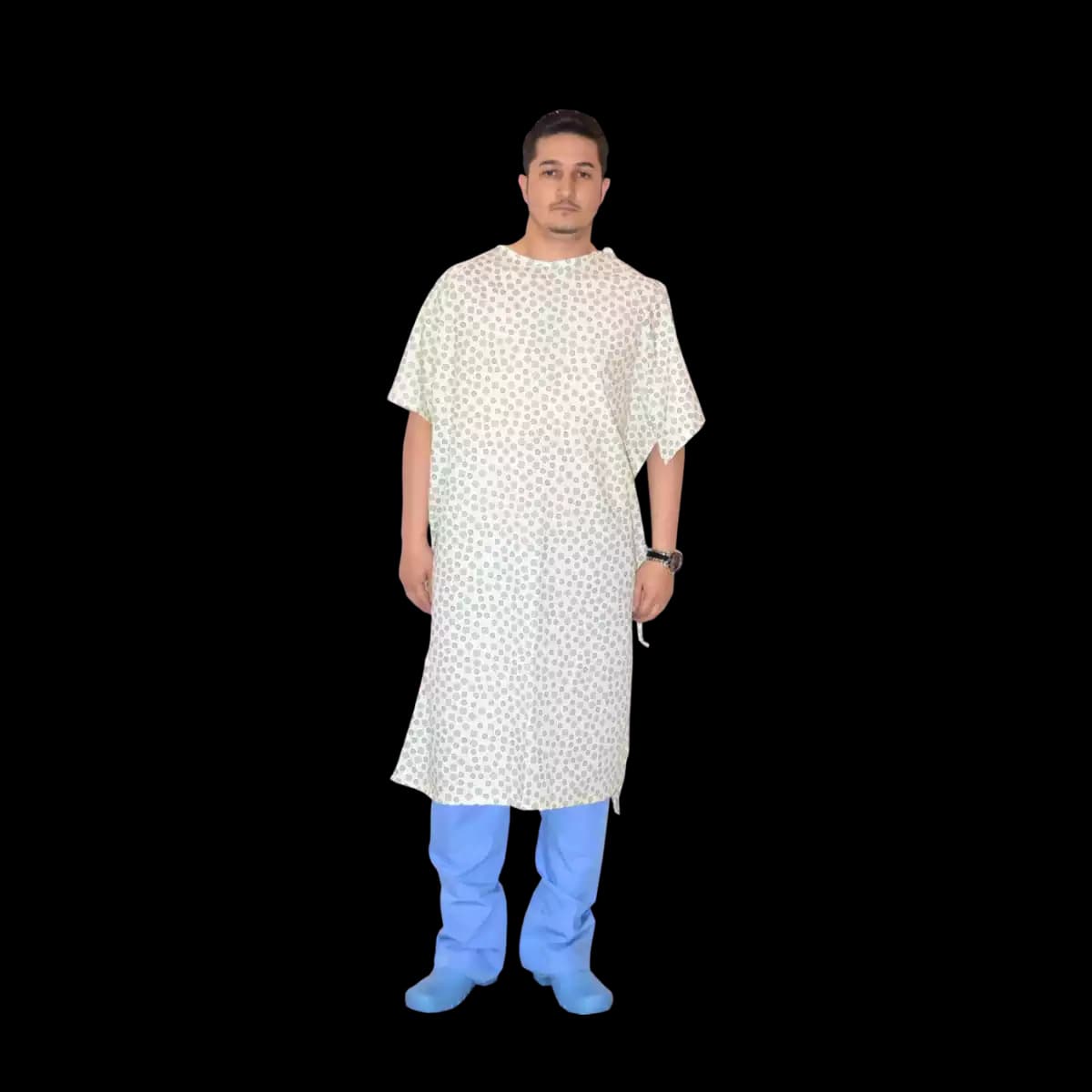 Patterned Patient Gown AdultPatient Gown