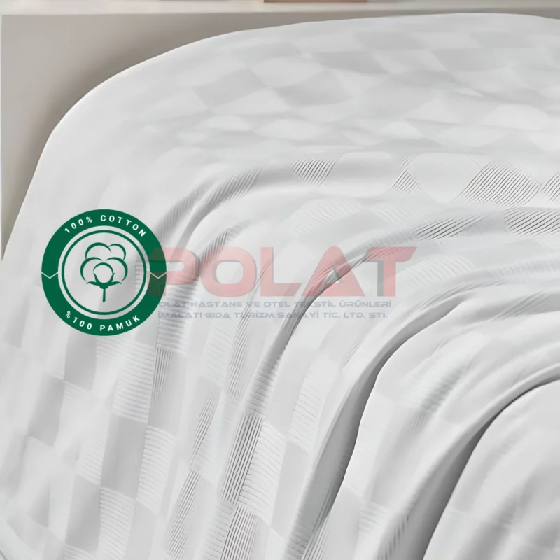 Checkered Bedspread - 100% Cotton