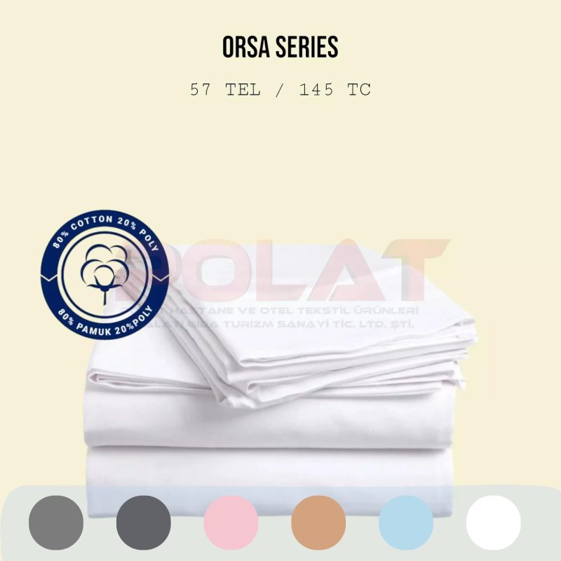 Orsa Series Sheet 145 TC -80% Cotton 20% Poly